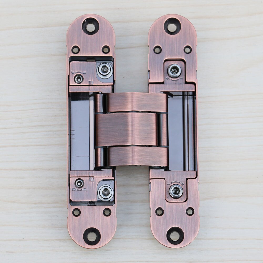 180 invisible hinge china factory 3d adjustable door hinges manufacturer: red bronze