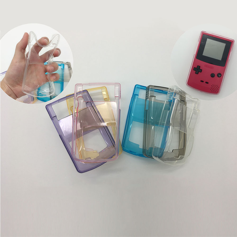 Transparante TPU Gamepad Beschermhoes Voor Nintendo GBC Console Shell Bescherming Clear Case Cover Nintend Accessoires 4 kleuren