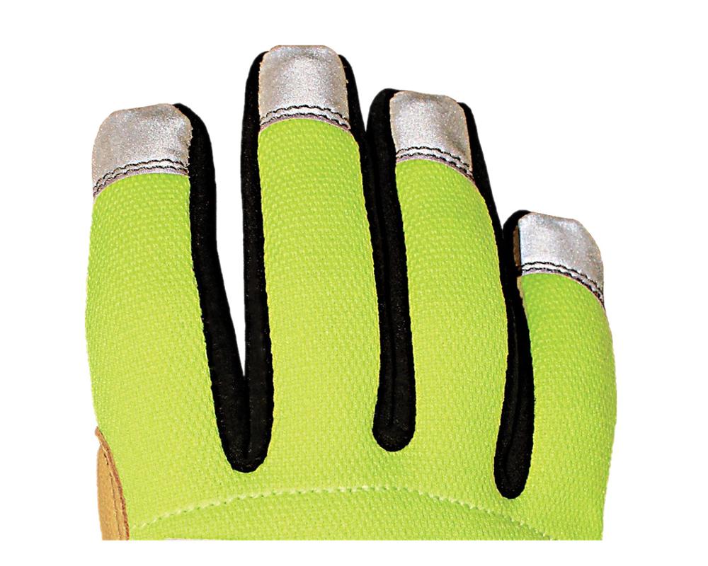 Safety Lime Hybrid Plus Extra Durable Non-slip Working gloves(X-Large,Green)