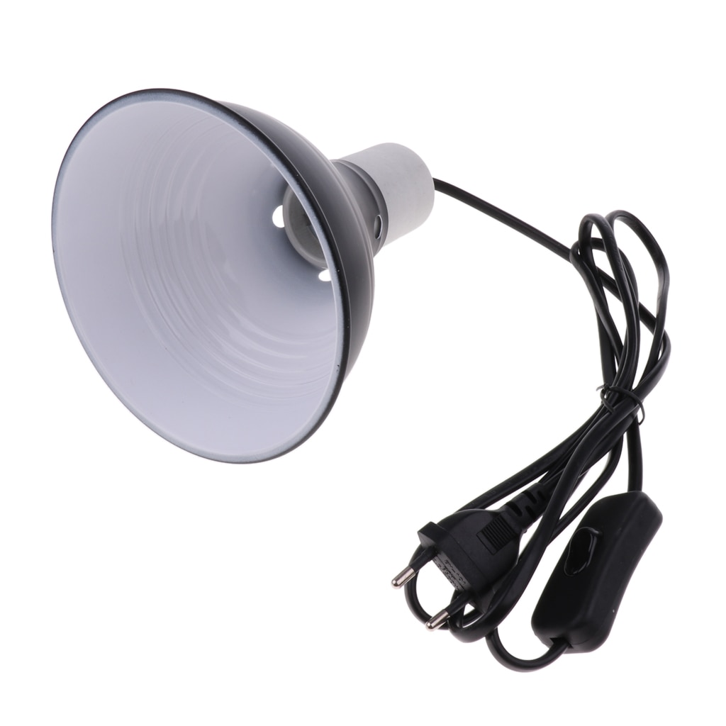 Lampe chauffante céramique UVA UVB | E27 Pet, lampe chauffante, support de la lampe, prise ue