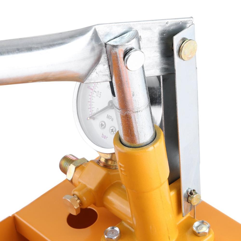 25KG Hand Power Test Pump Universal Water Pipe Leakage Tester Manual Hydraulic Pressure 2.5MPa Pipeline Test Pump Machine Tool