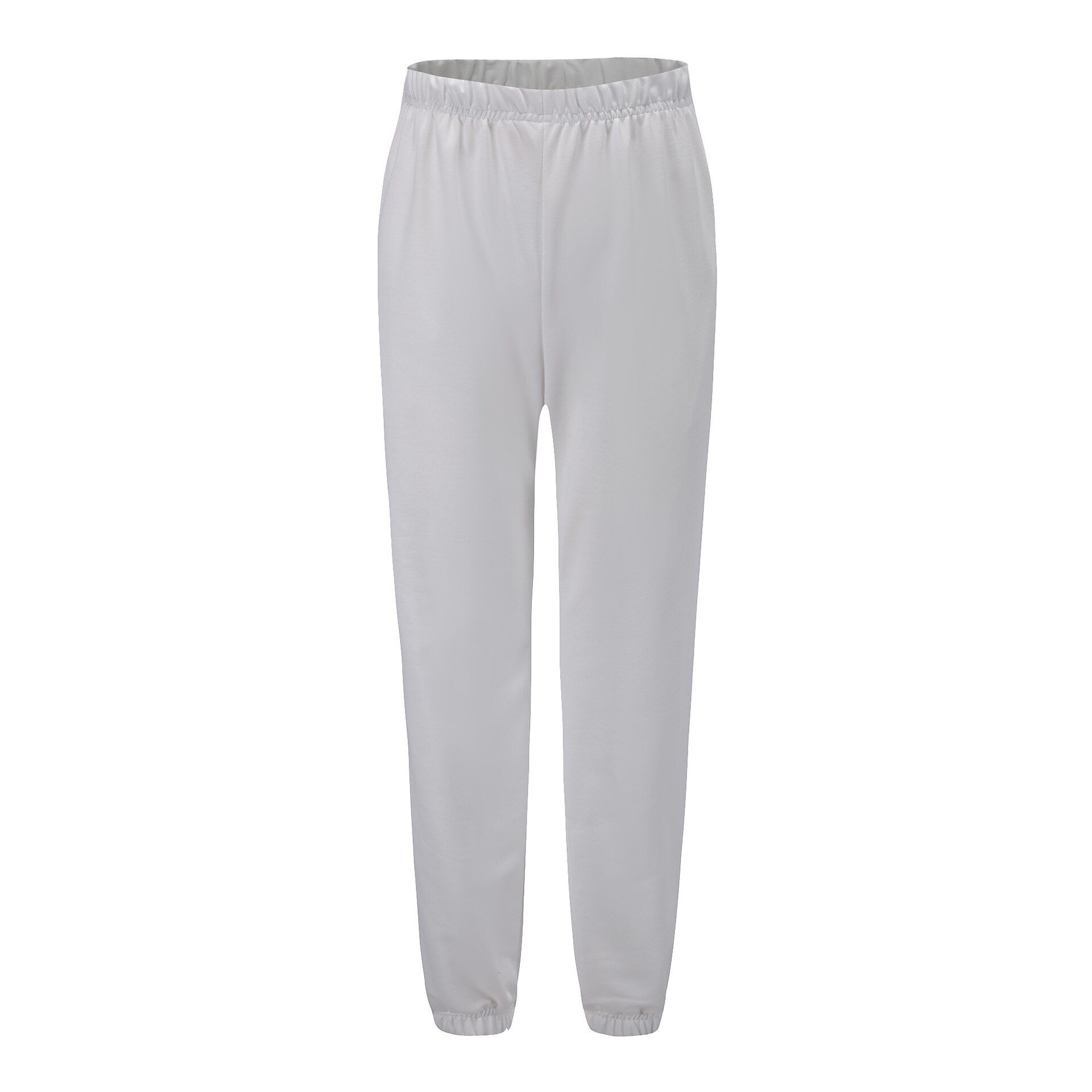 Vrouwen Jogging Sport Broek Gym Effen Losse Broek Fitness Running Broek Vrouwelijke Toevallige Losse Joggingbroek Zachte Sportkleding: White / XL