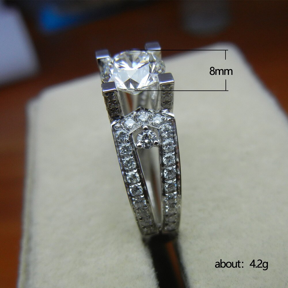 2022 New Arrival Luxury Halo Engagement Ring for Women Anniversary Gift Jewelry Wholesale R7173