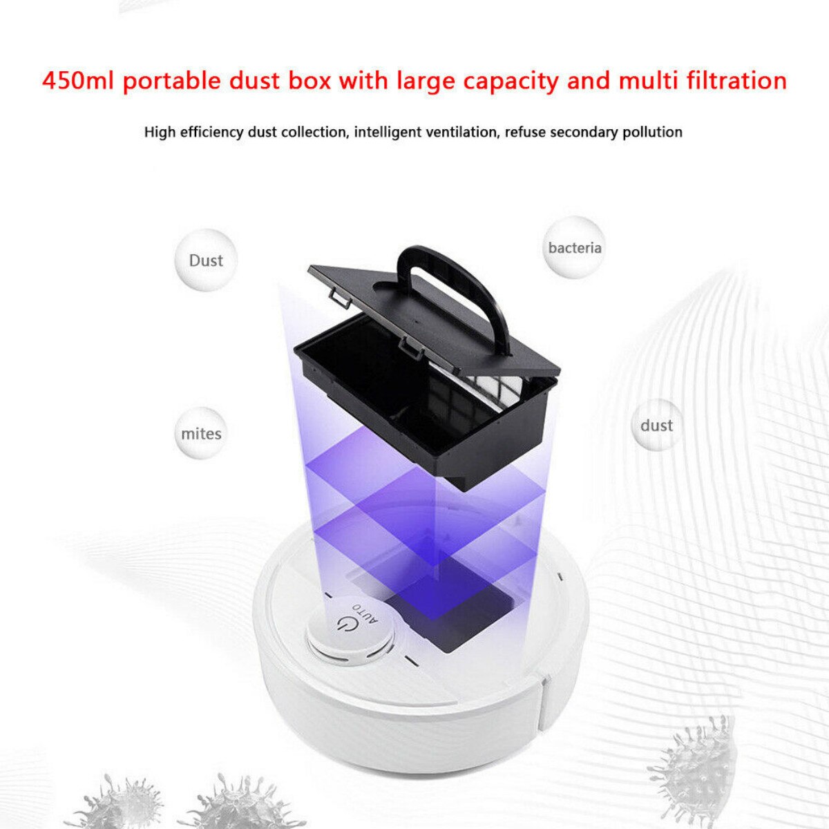 Smart Robot Vacuum Cleaner Disinfection For Hard Floors & Carpet App Control Vacuum Cleaner Home Wireless Sweeping Robot Sweeper