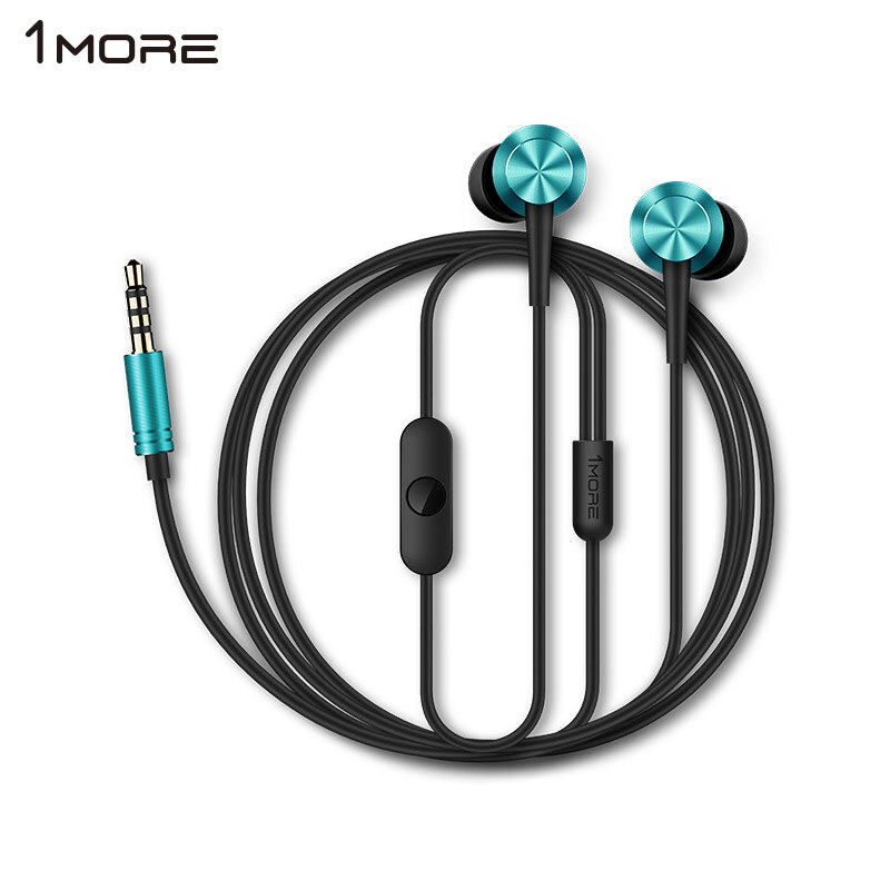 Original 1 Piston más ajuste en la oreja Auriculares auriculares con micrófono para iOS y Android Xiaomi teléfono iPod iPad E1009