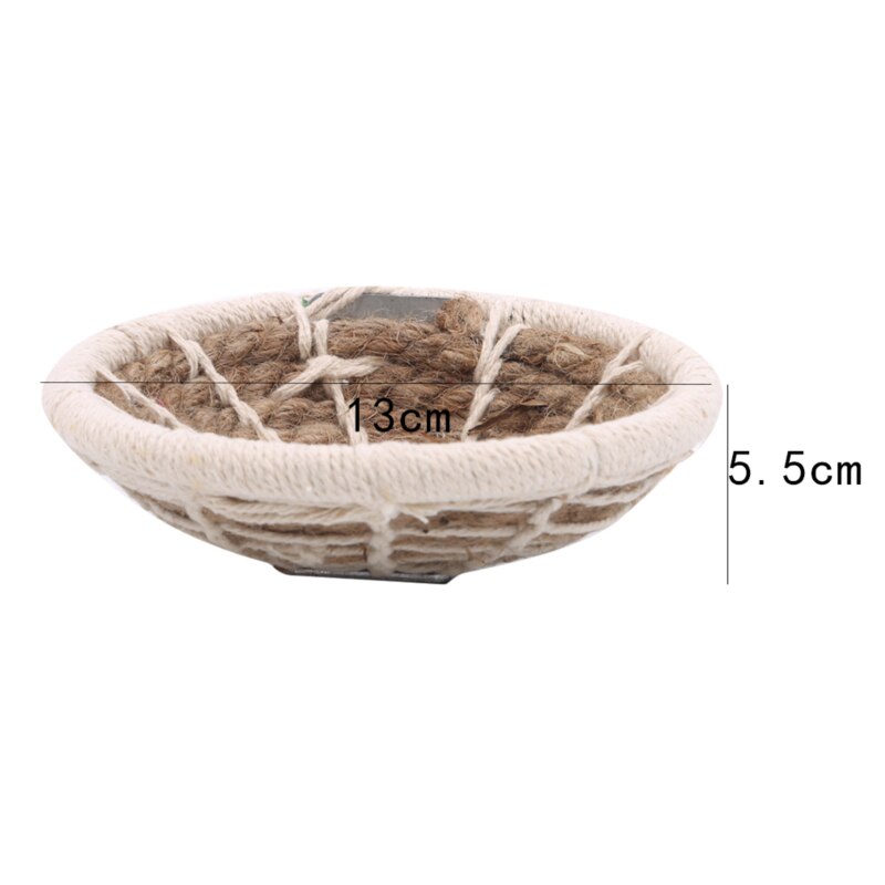 Manuel tressé corde de chanvre oiseau nid lit multi-usages artificiel pinson nid oiseau maison pour perroquet Hamster animal lit nid fournitures