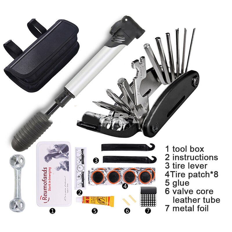 MTB Mountain cycle Portable socket multipurpose wrench bicycle multi tool Screwdriver Motorcycle bike allen fix Touring pocket