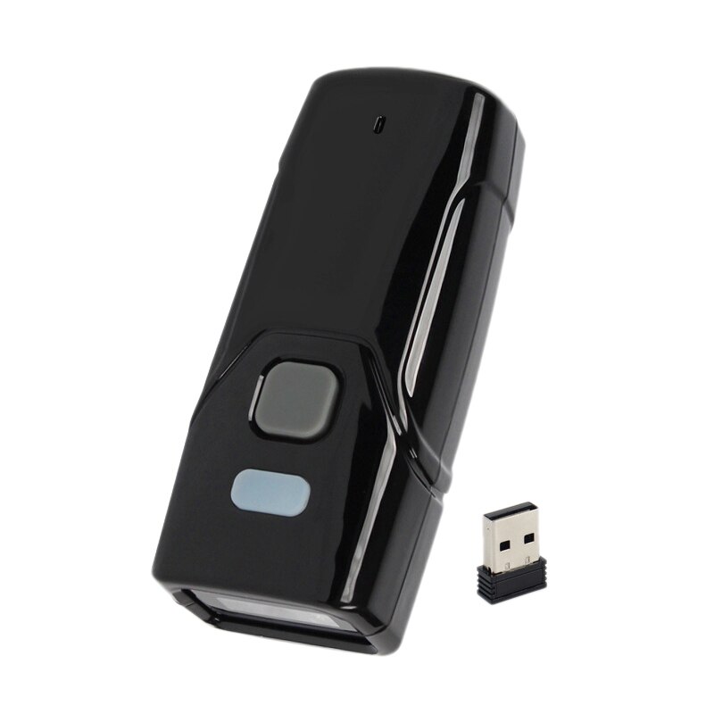 Portable One QR Code Bluetooth Wireless Scanning Handheld Barcode Scanner Red Light CCD Barcode Scanner: Default Title