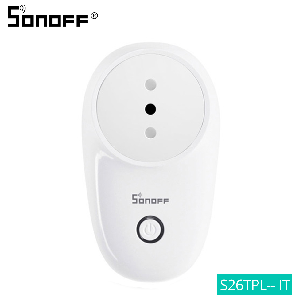 Sonoff S26 Basic Wifi Smart Socket Au/Cn/Eu/Uk/Us Draadloze Plug Smart Home Schakelaar stopcontacten Werken Met Alexa Google Assistent: IT