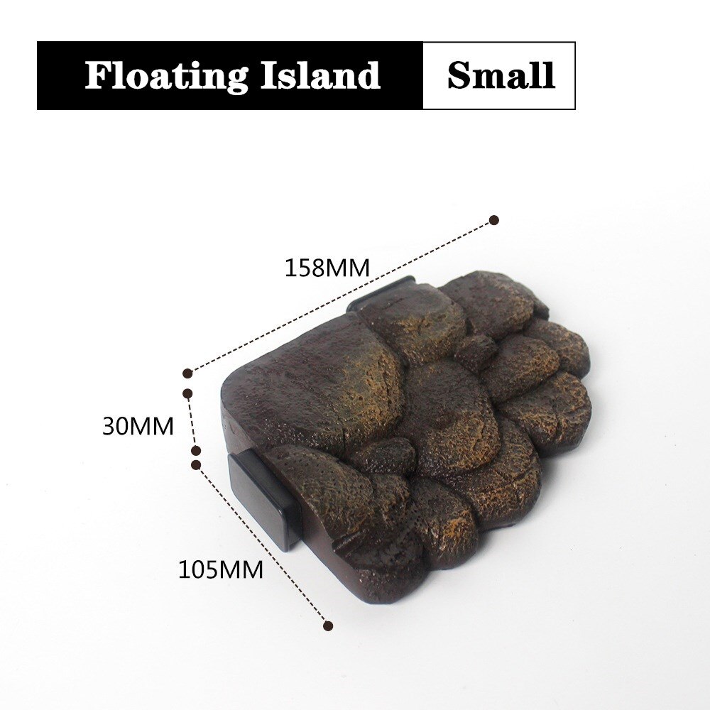 Magnetic Floating Dock Floating Island for Aquatic Turtle Terrariums Aquarium Decor Bask Terrace S/L Size: S