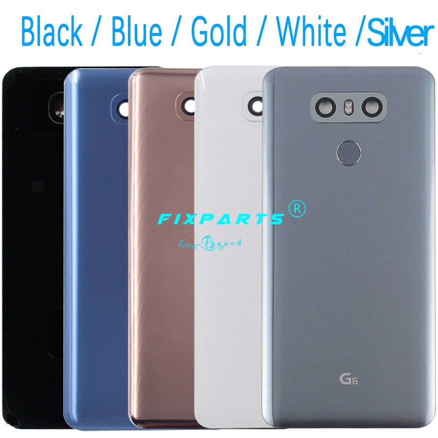 Lasinen akun kansi lg  g6 h870 h870ds h871 h872 h873 ls993 us997 vs998 :n takakotelon takakotelolle + kosketusnäytön kameran linssi