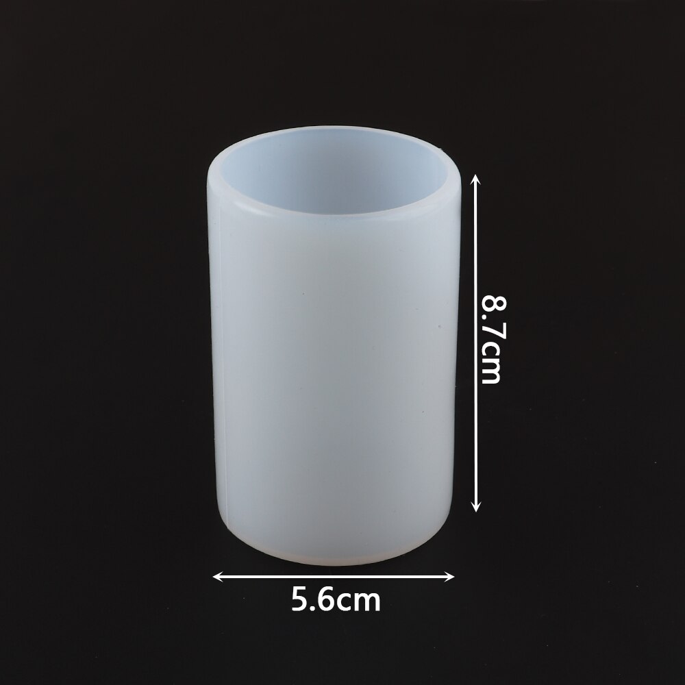 DIY Cylinder Hexagon Silicone Mold Epoxy Resin Candle Mould Aroma Candles Wax Molds Clay Plaster Crafts Casting Mould Home Decor: Cylinder 4