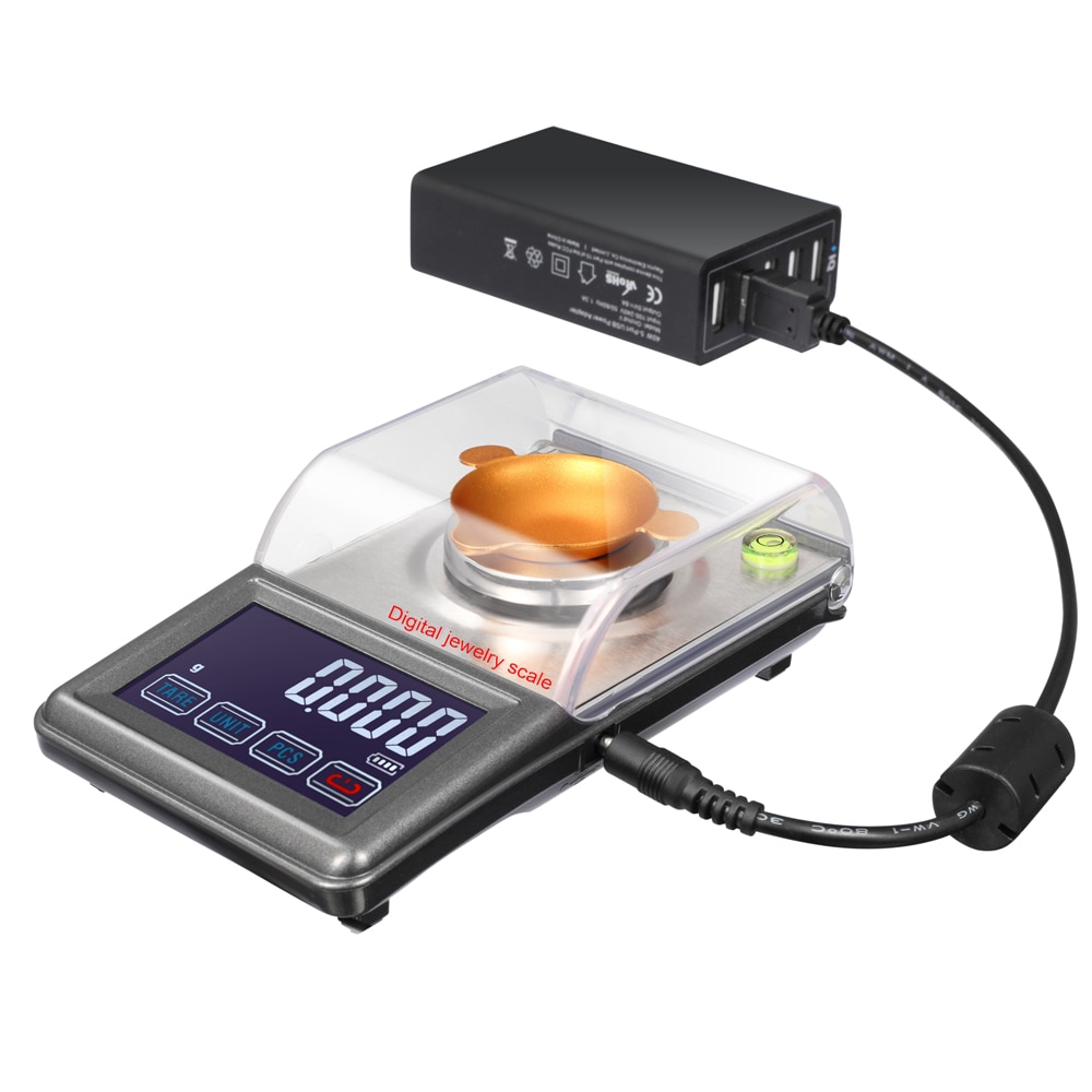 0.001g Precision LCD Electronic Laboratory Weighing Balance Diamond Gold Germ Medicinal Milligram Pocket Digital Jewelry Scale