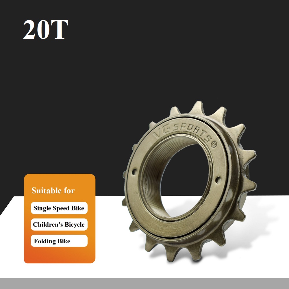 Piñón de volante de bicicleta de marcha única 16T-22T, pieza para BMX, engranaje de engranaje de engranaje de 1 velocidad, rosca Imperial de 34mm, accesorios universales para ciclismo: Verde militar