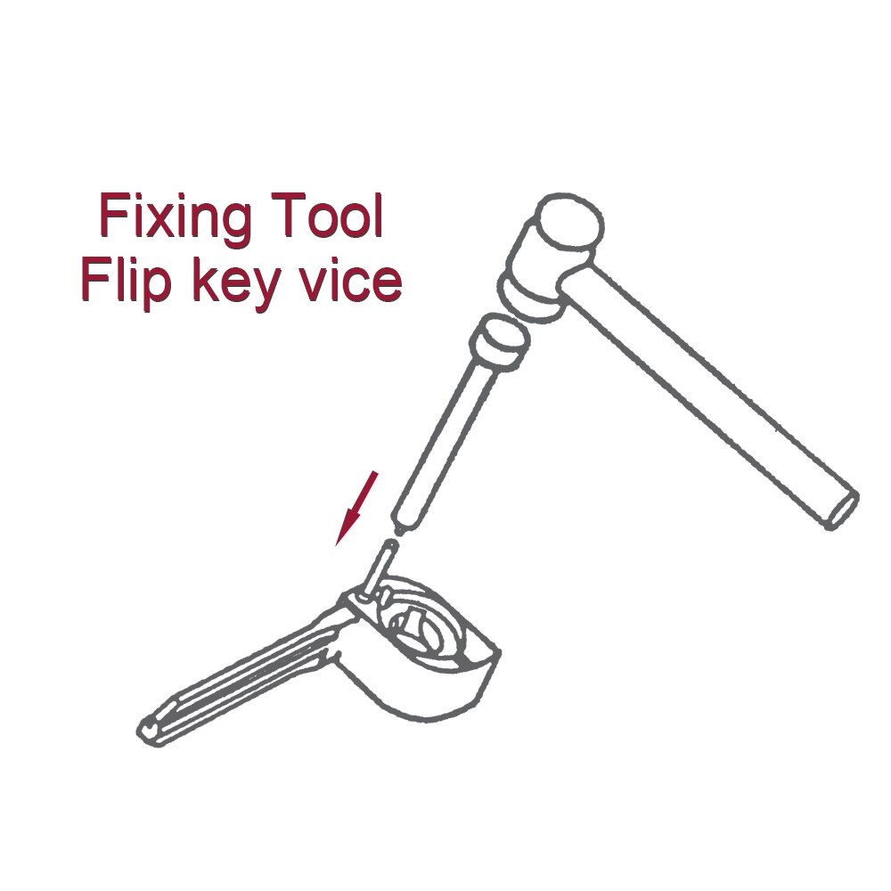Original HUK Key Fixing Tool Flip Key Vice Of Flip-key Pin Remover for Locksmith Tool With Four Pins