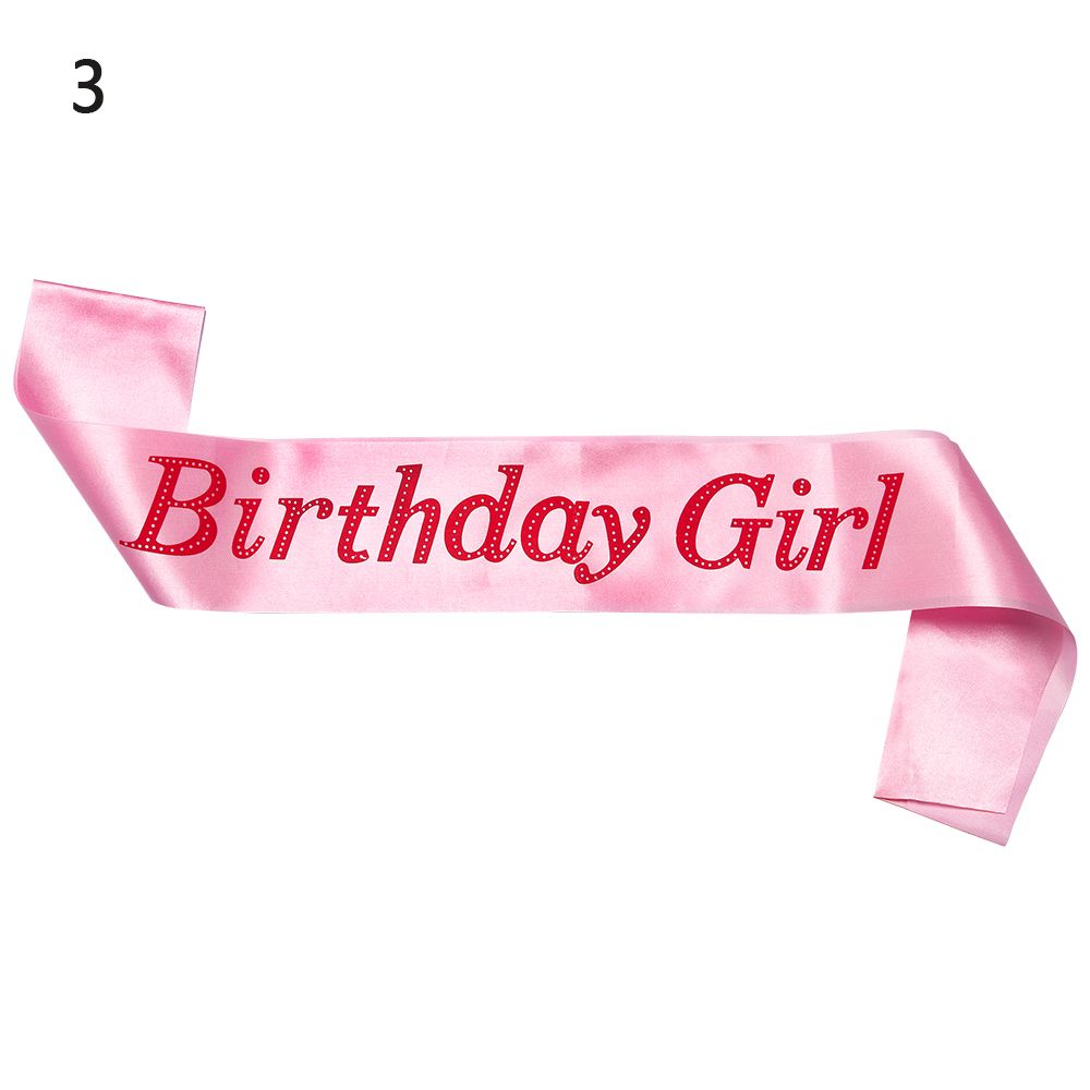 Birthday Girl Ribbons Shoulder Girdle Birthday Girl Glitter Satin Sash Mermaid Party Supplies Decoration Accessories: MINT GREEN