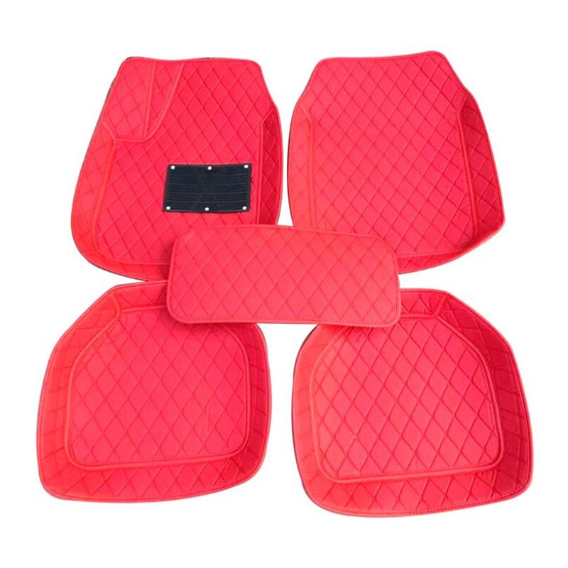 Auto car carpet foot floor mats For volkswangen polo sedan touran 2005 vw passat b5 golf 6 sharan car mats: red