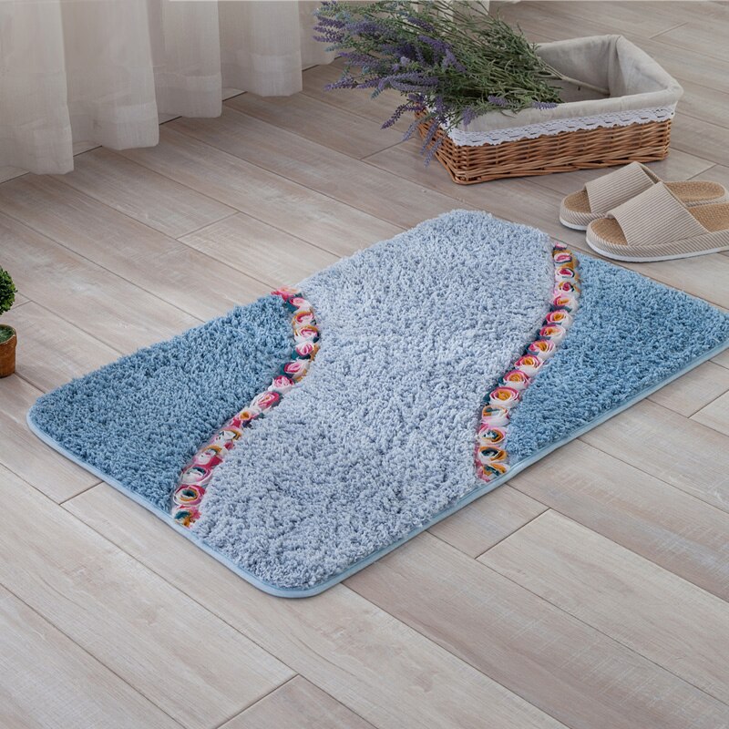 Woondecoratie pluche zachte warme vloermatten 40*60cm badmatten antislip badmatten waterabsorptie badkamer toiletmatten tapijtset
