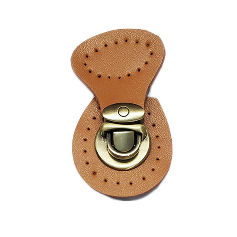 Artificial Leather Magnetic Button Lock Bag Snap Closure Buckle Clasp Fastener Replacement DIY Handbag Purse Sewing Accessories: Earthy Yellow