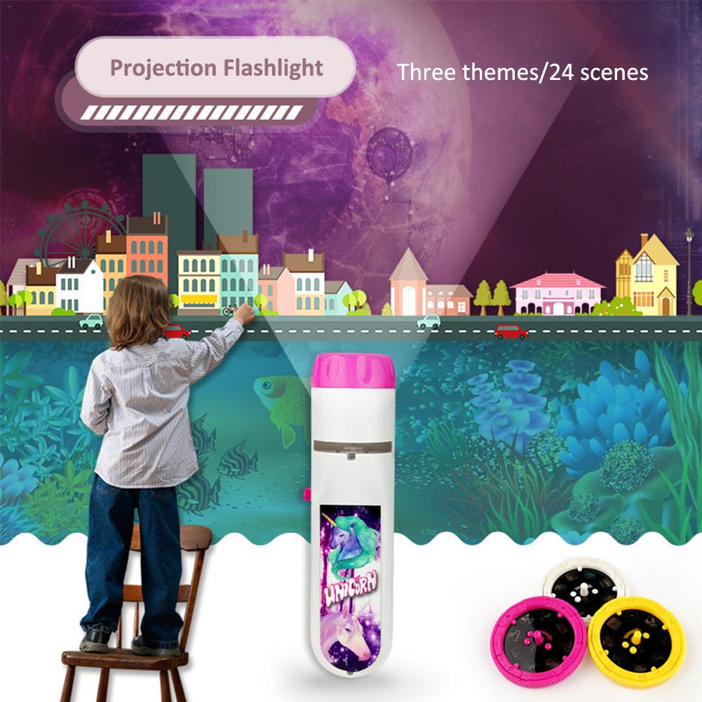 Leuke cartoon projectie zaklamp speelgoed nachtfoto foto licht bedtijd leerzaam leuk speelgoed voor kinderen kerst