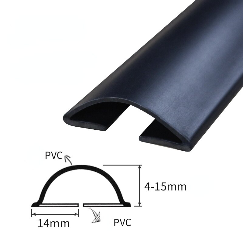 Door Bottom Guard Seal Strip Under Door Draft Stopper Energy Saving Wind Blocker Excluder Protector Door Draught Excluder Bath: black