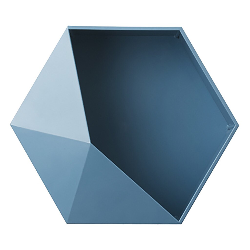 Cadre décoratif mural géométrique pour salon, décoration murale, sans perforation, pour étagères de salle de bains, décoration murale: blue