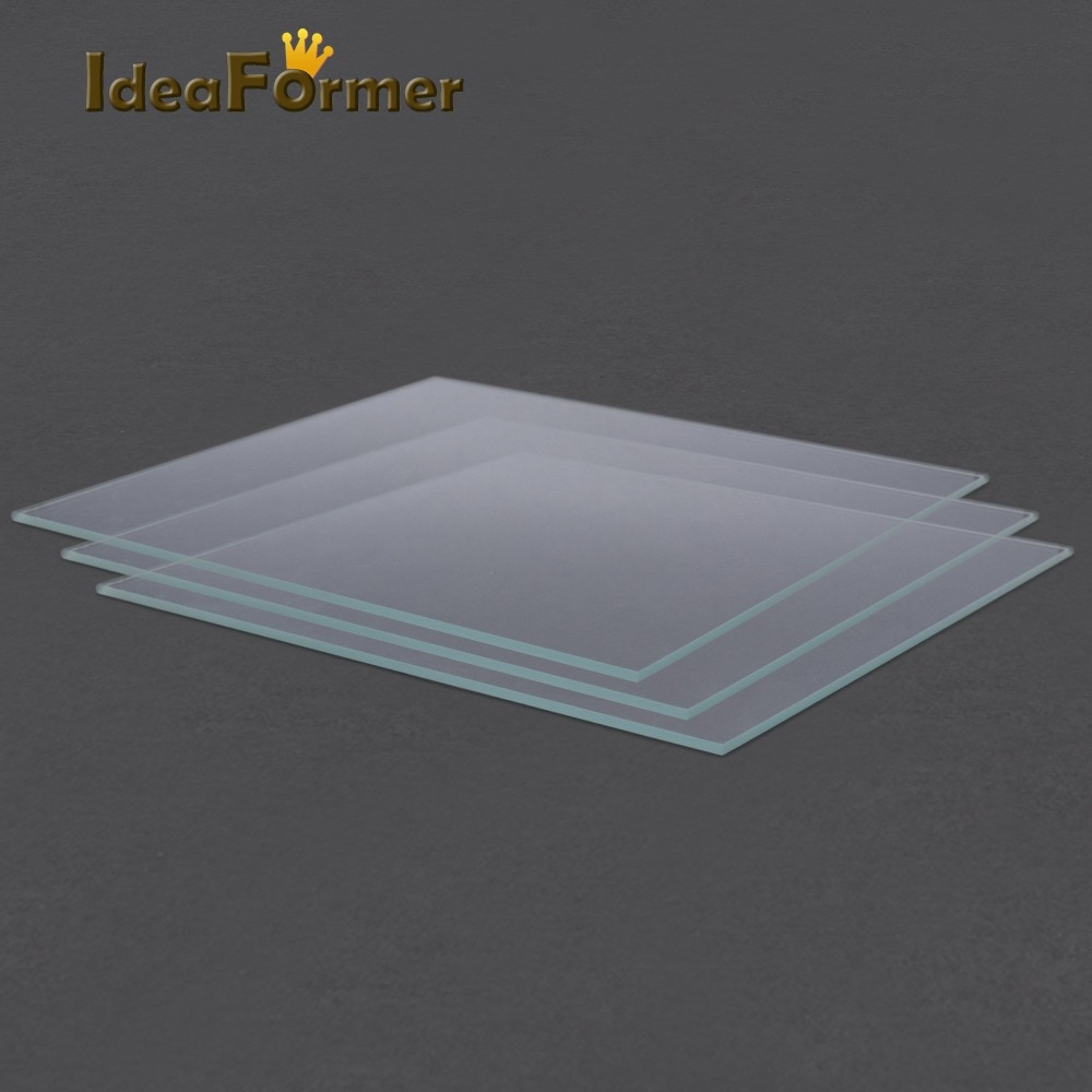 3D Drucker Zubehör Reprap MK2 Erhitzt Bett Borosilikatglas Platte gehärtetem 1 stücke 3D Drucker teile glas in gute