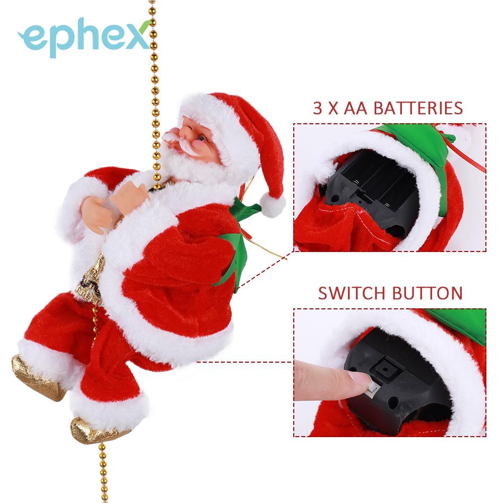 Feestelijke Kerst Pop Kerstman Pop Ornamenten Decoraties Decoratie Speelgoed Elektrische Pluche Elektrische Kerstman Thuis