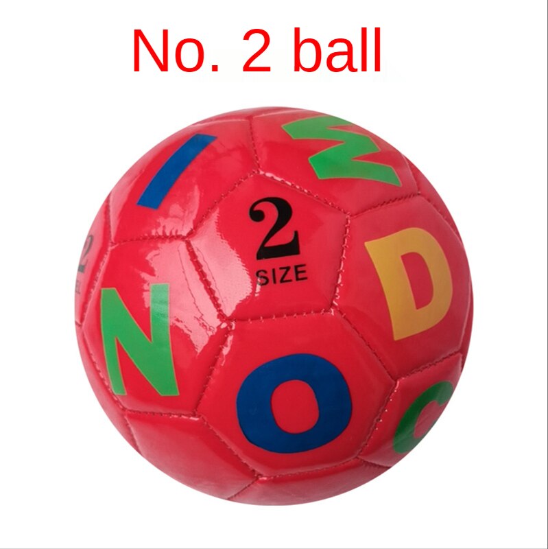 Size 2/3/4/5 PU Football Adult Primary and Middle School Students Competition Training Rubber Football Children Football Toy: No. 2 letters ball