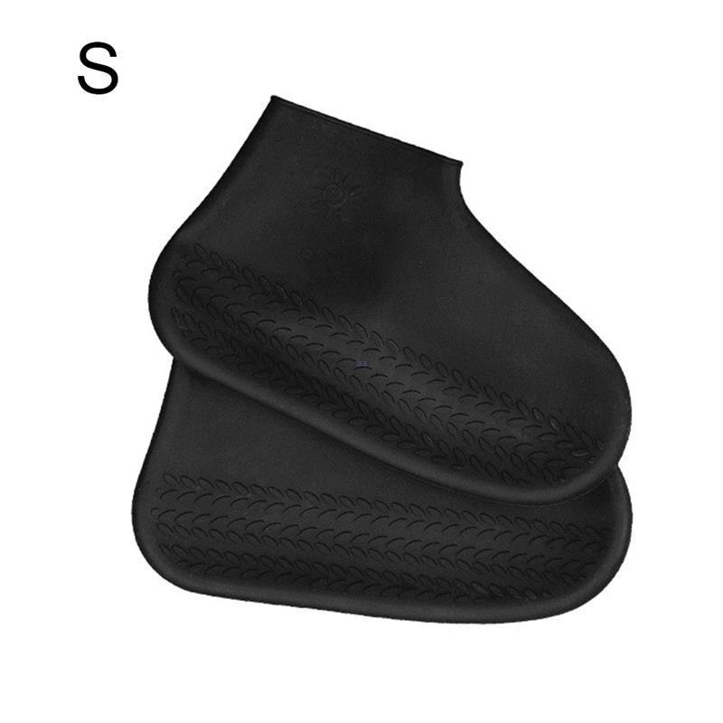 1 paire de couvre-chaussures en Silicone réutilisable S/M/L, couvre-chaussures de pluie imperméables, en caoutchouc antidérapant pour Camping en plein air: 02 / S