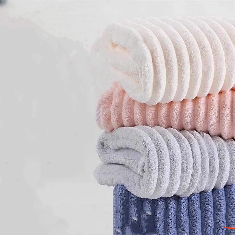 Handtuch aus 100 % Bio-Baumwolle, Badetuch, maschinenwaschbar, weiches Handtuch-Set, Korallensamt, der Wasser absorbiert, Haushalts-Gesichtswaschgesicht