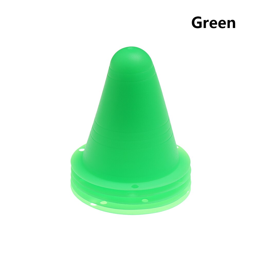5 stk 8cm plastmarkeringskopp skøytemerkekjegler 5 farger fotball fotball ruller treningsutstyr veisperring tilbehør: Grønn