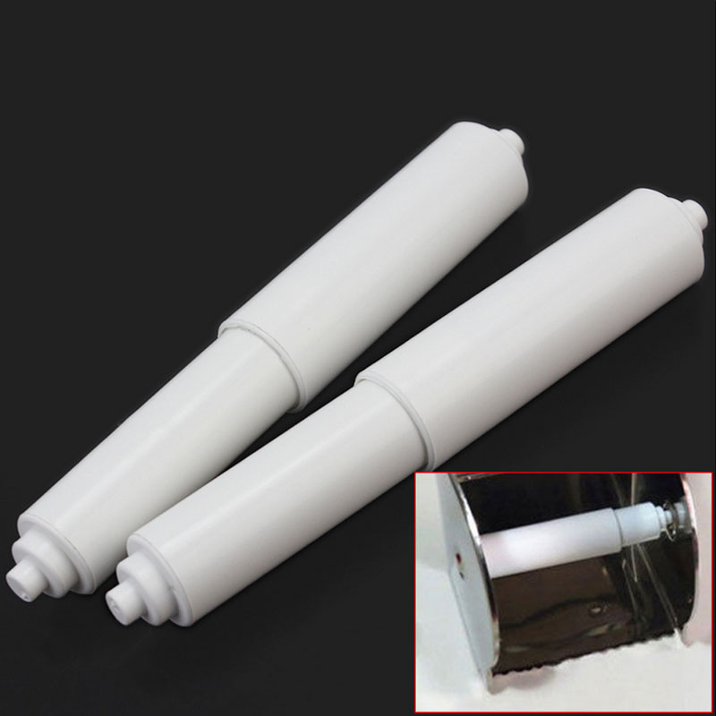 1pc hvide plastik toiletrulleholdere reserve toiletrulleholder rulleindsats spindelfjeder fleksibel toiletrulleholder