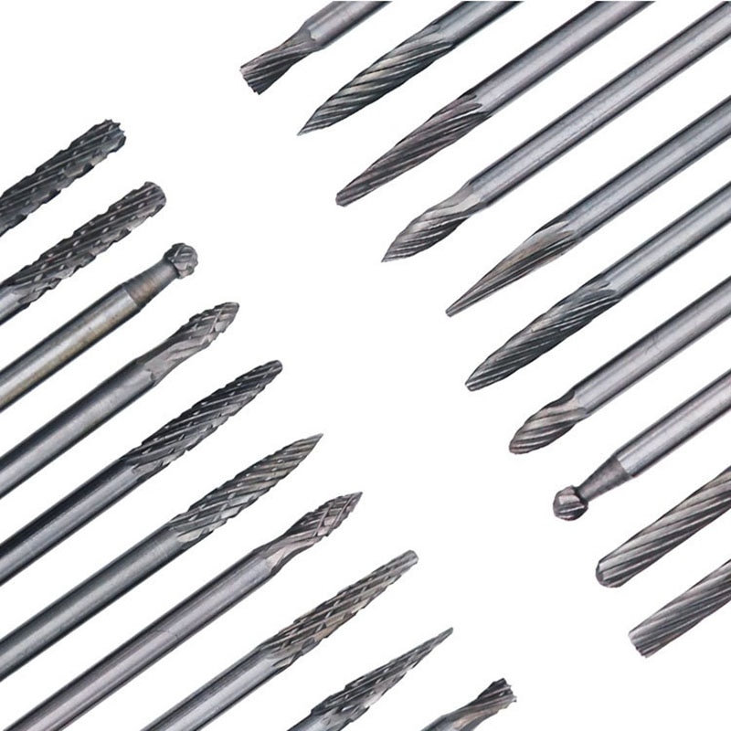 20 stuks/set wolfraamstaal hardmetalen frezen slijpmachine boorbits roterend gereedschap 3mm