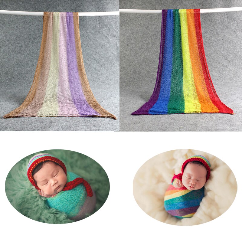 40*150 CM Baumwolle Weiche Wrap Neugeborenen Fotografie Requisiten Baby Kinder Fotografie Wrap Hängematte Swaddling Fotografia