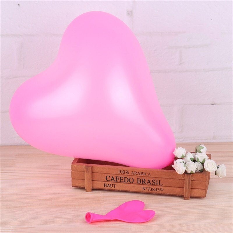 100 pcs/lot 10 pouces 2.2g Thinken Latex ballon romantique coeur forme ballons saint valentin mariage anniversaire fête décoration jouet: 5