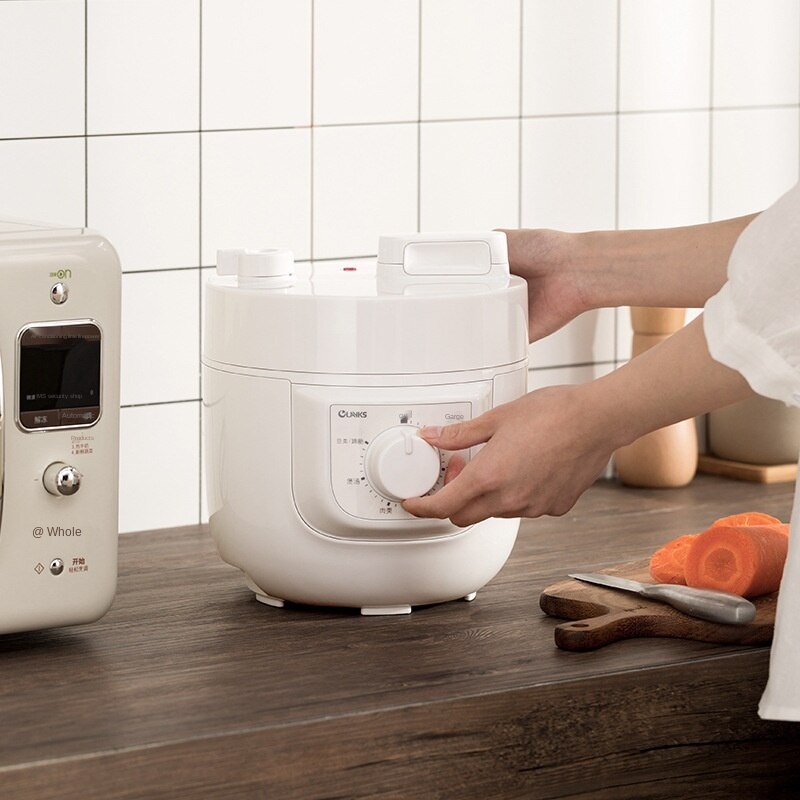 220V electric pressure cooker household small mini pressure cooker 2L liter rice cooker 1-3 people.