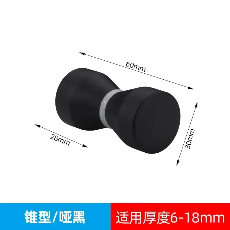 Manija de puerta de Granero de un solo orificio de aleación de aluminio, manijas de puerta de vidrio para baño, perilla de cajón de gabinete, perillas de puerta de casa para puertas interiores: Plata