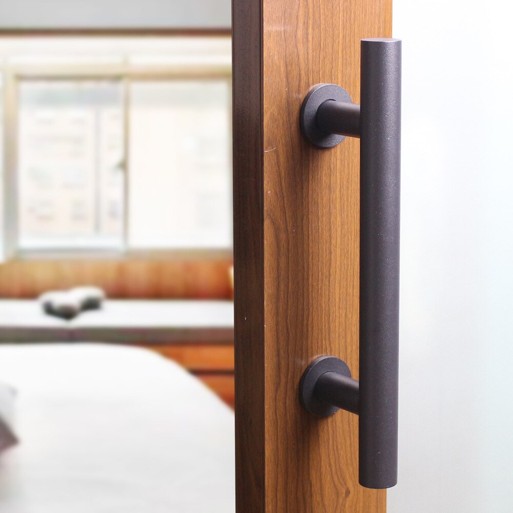 Stainless steel door handle wood sliding door handle America style sliding barn door handle stainless steel knob