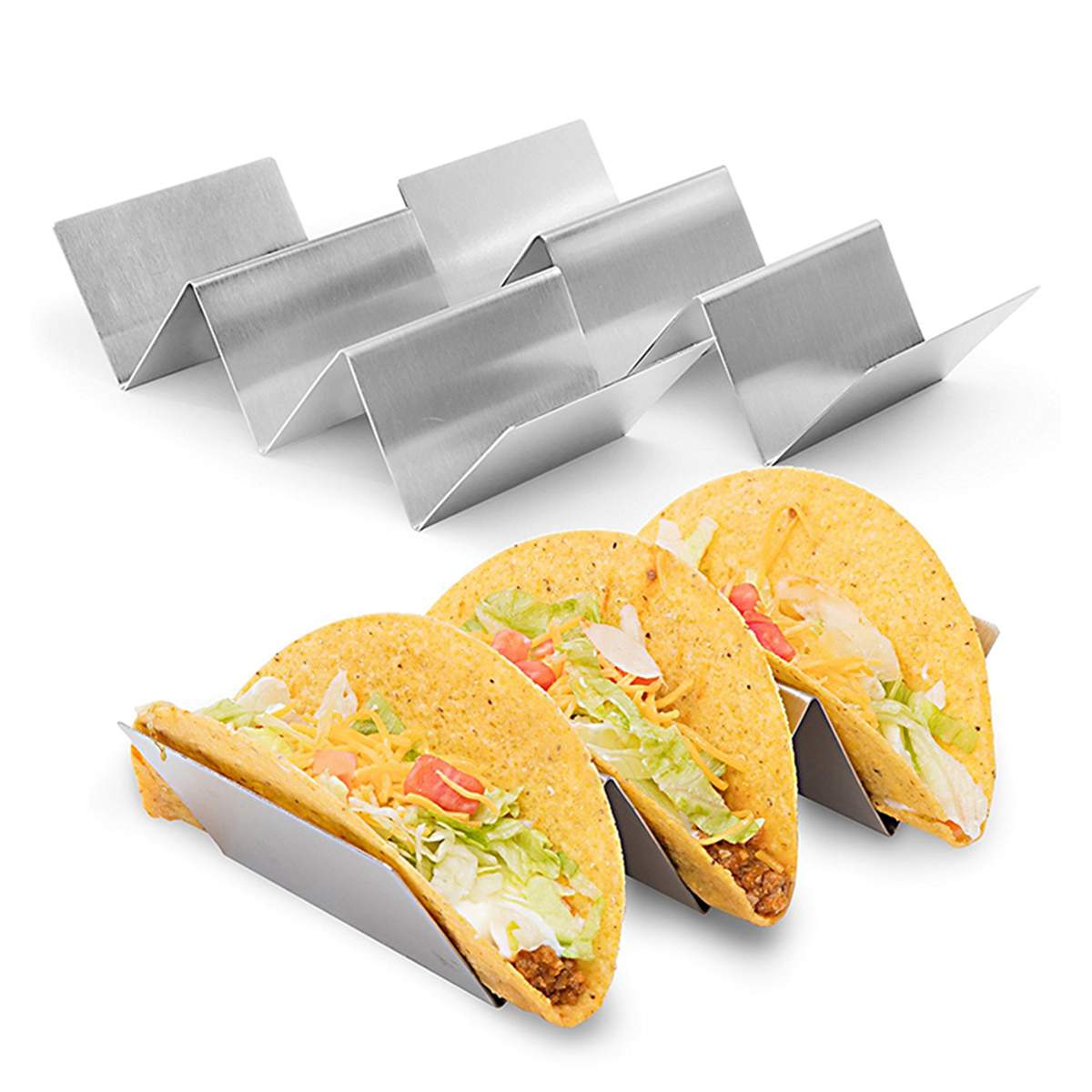 MIAO JIN Taco Holders, 2 Pack Bamboo