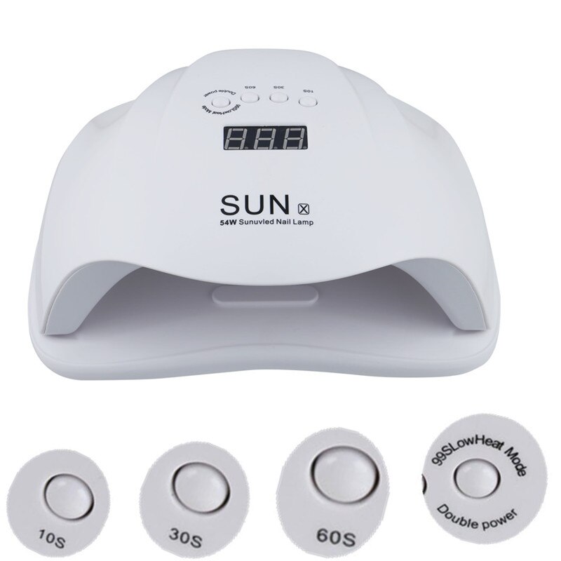 Auto Sensor SUNX 54 W UV LED Nagel Lamp Dual Power 36 LEDs Nail Droger voor Curing Gel Polish Manicure 10 s 30 s 60 s Timer voor Nagels