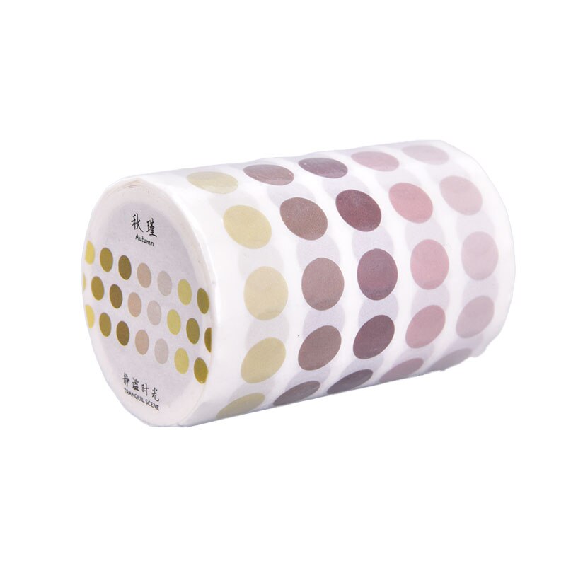 DIY Decoration Basic Material Stickers Base Element Dot Decorative Adhesive Tape Dot Masking Tape DIY Sticker Label: E