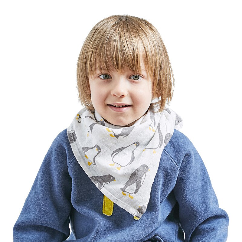 Baby Burp Doeken 3 stks/partij Biologisch katoen gaas Mousseline activiteit baby bib bandana Baby Slabbetjes zachte ademend Pasgeborenen Handdoek sjaal