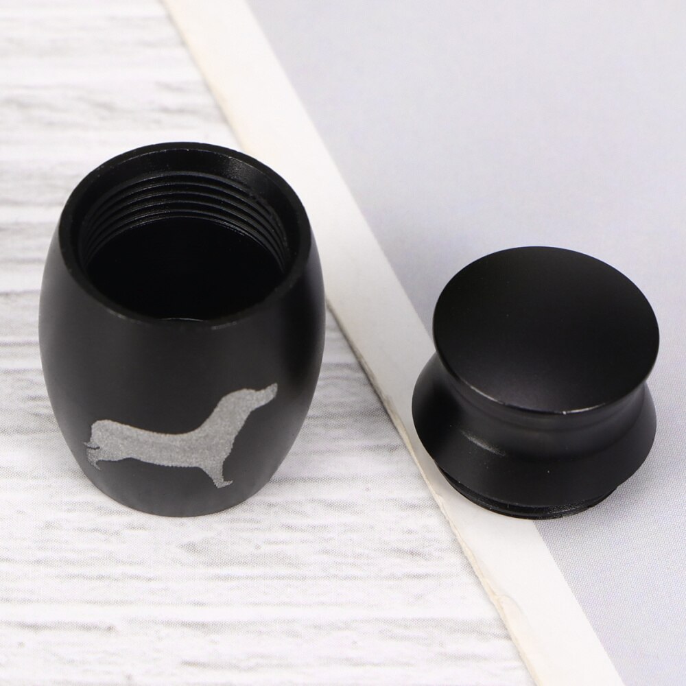 Urna para mascotas con estampado de perro, casquete funerario, pequeño y portátil, para amantes de los animales, 1 ud.