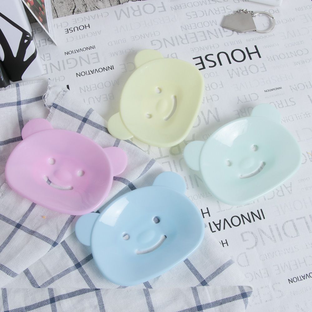 Multicolor Kleine & Grote Maat Badkamer Zeepbakje Draagbare Plaat Case Thuis Douche Reizen Wandelen Zeephouder Container Zeepkist: Randoom Color