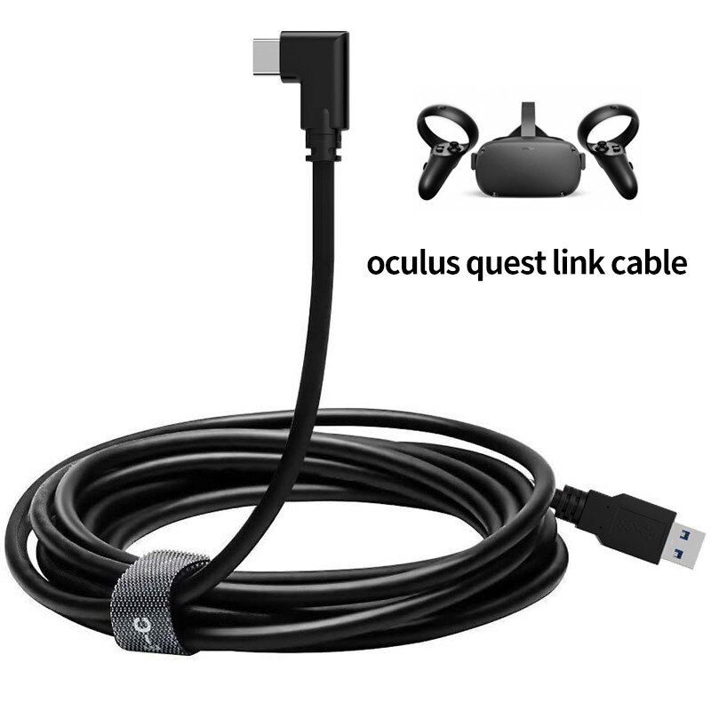 5M 3M USB-C Cable Oculus Quest 2 Link Cable VR USB3.2 Compatability Right Angle Type-c 3.2Gen1 Speed Data Transfer Fast Charge