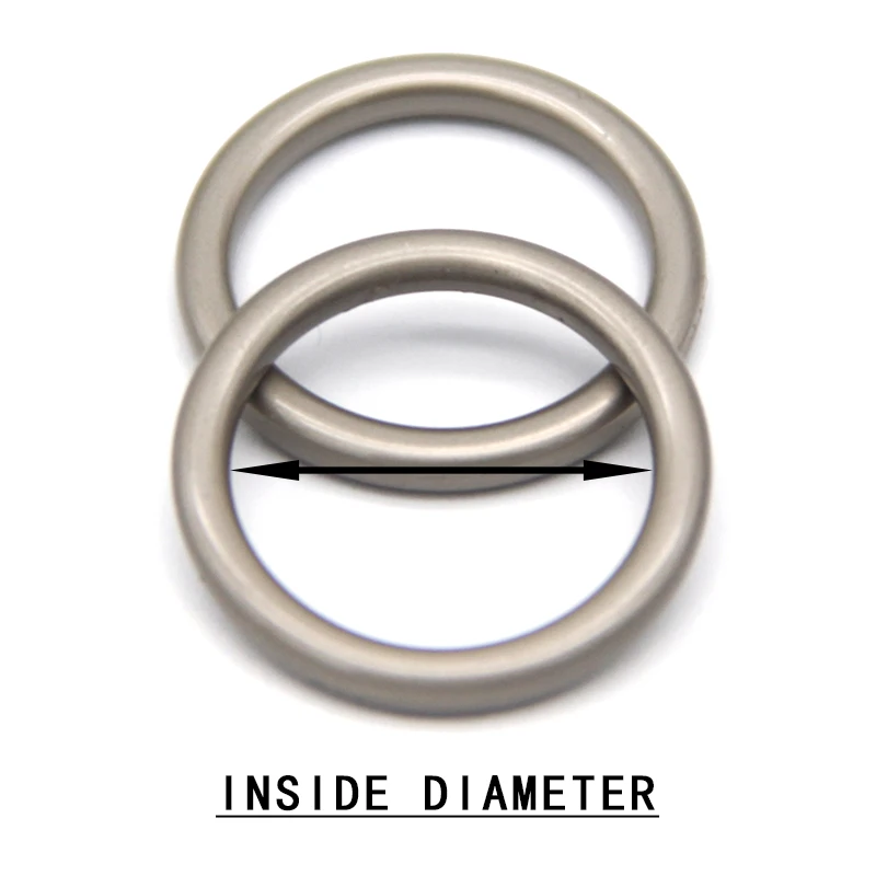HENGC, hebillas redondas grandes de Metal con anillo redondo, tela de cierre para cinturón de cuero, zapatos, bolsos, prendas de vestir, costura de , manualidades DIY,