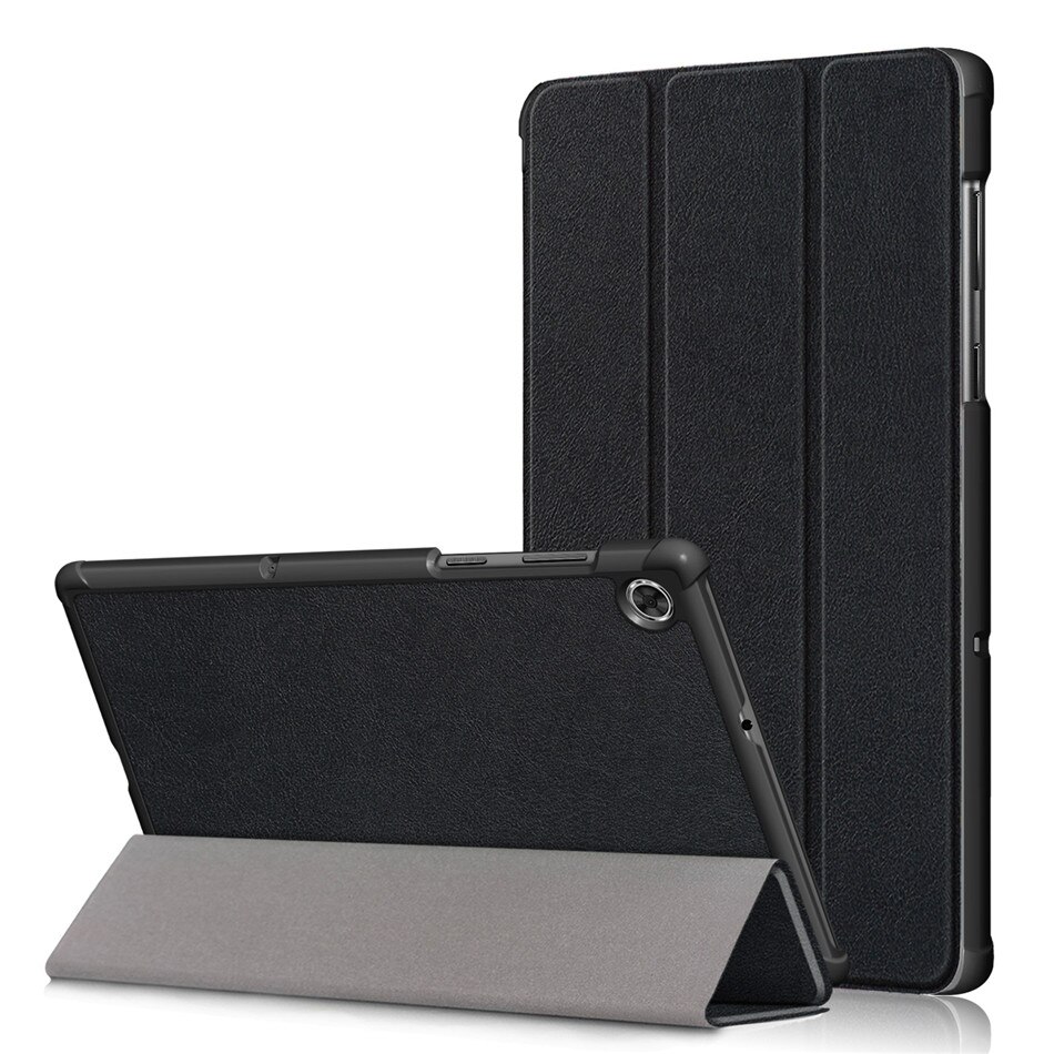 Funda de cuero con soporte magnético para Lenovo Tab M10 HD, TB-X505F, TB-X505L, TB-X605F, 10,1": Black / Tab M10 Plus TB-X606