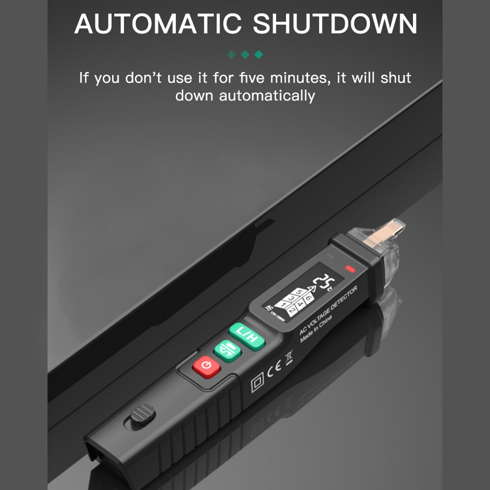 Digital Multimeter Tester FY18D Ammeter Vu Meter Electronic Tools Voltmeter Pen Live/Wire Indicator Current Clamp