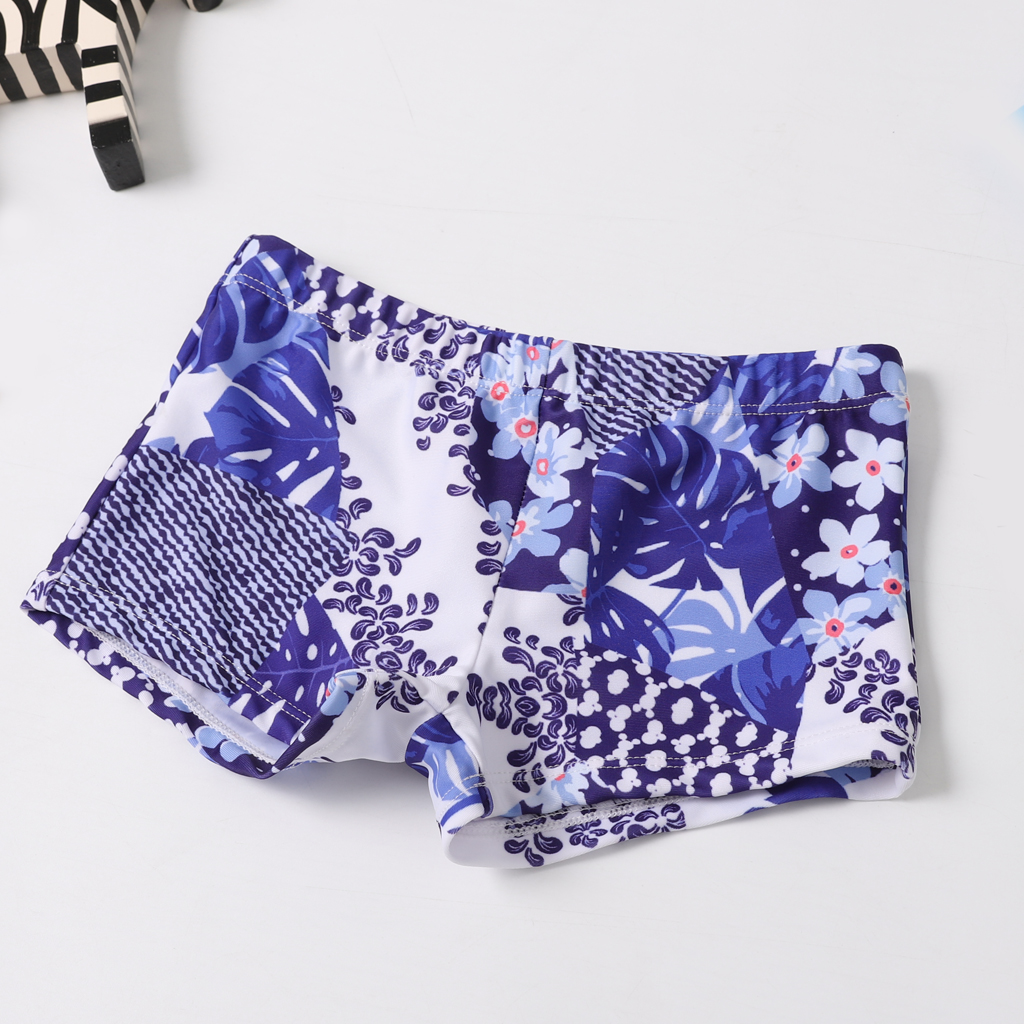 Baddräkt bebis pojkar badbyxor barn pojkar strandshorts blommiga brädbyxor surfare badbyxor korta byxor med keps